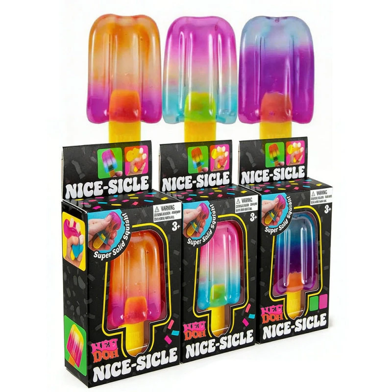 Needoh Sensory Colorful ice lolly Squish Squeeze Stretch Anxiety Relief Fidget Focus Calm Down ADHD Toy For Adults Party Gift