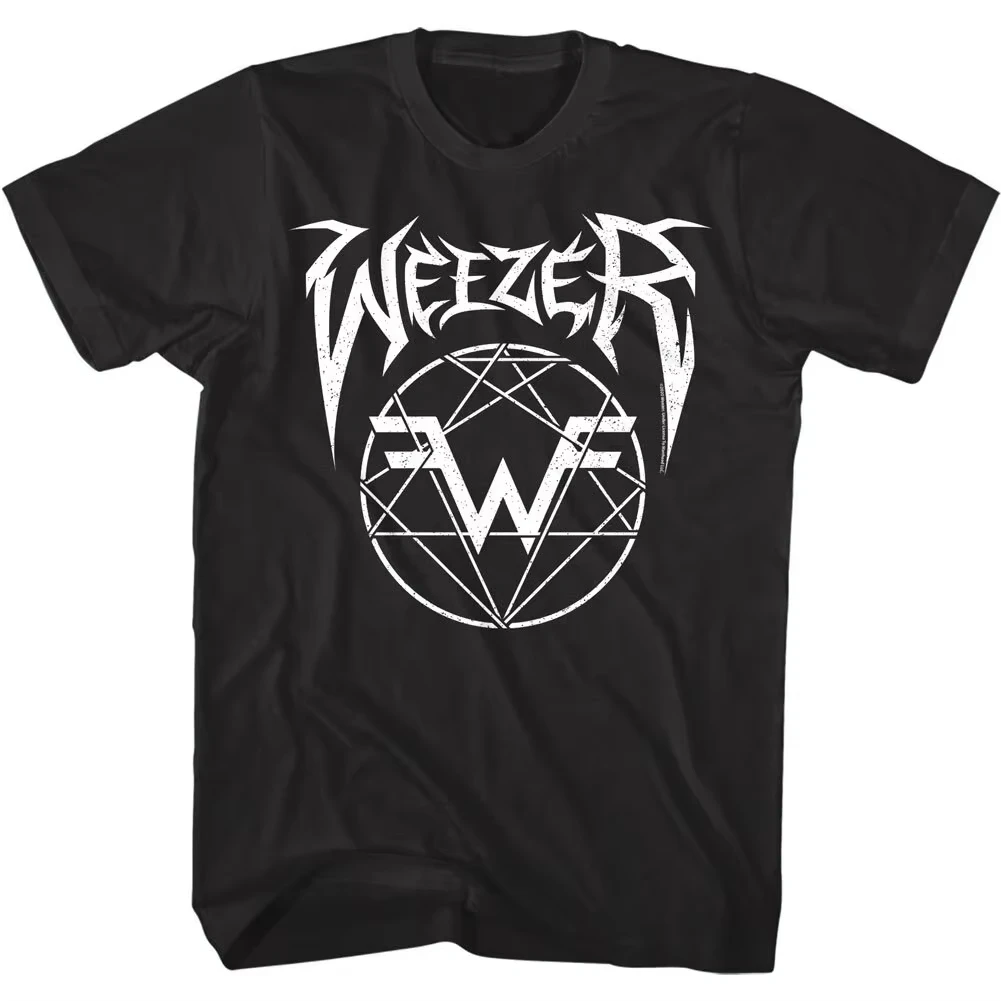 Weezer Metal Logo Herren-T-Shirt, Modetrend, Y2K-Männerkleidung, T-Shirts, Herrenbekleidung