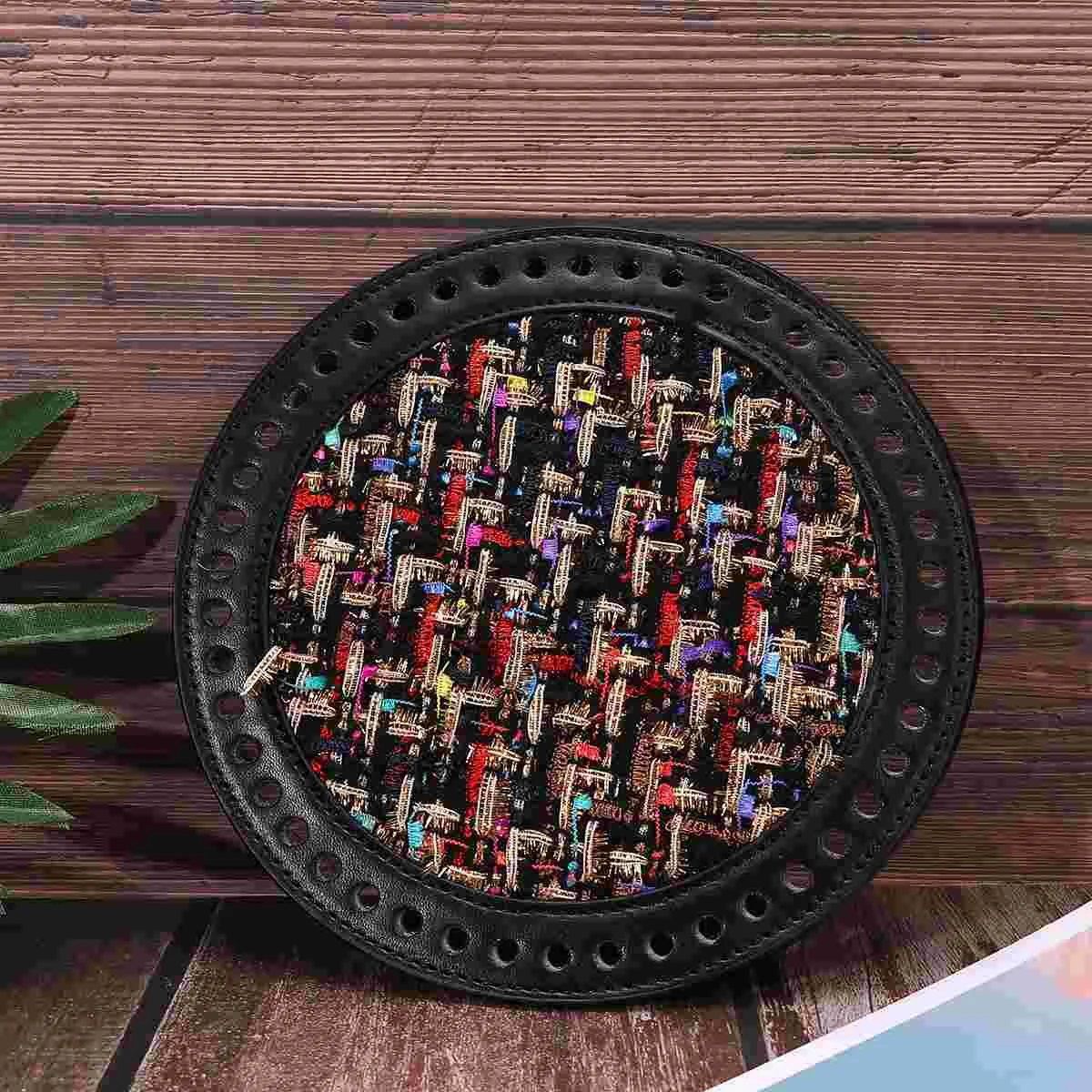 Base inferiore per borsa rotonda da 3 pezzi per la realizzazione di borse Forniture per borse in materiale fai da te Base per all'uncinetto Accessori per borse Forma protettiva