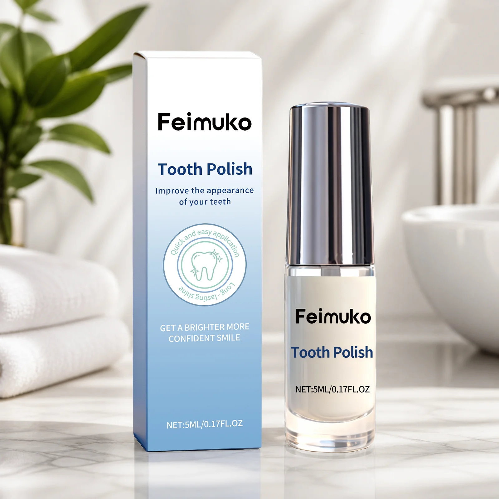 Teeth Whitening Paint Fresh Breath Strengthen Enamel Remove Yellow Stain Non-Irritating Natural Brightening Dental Care Varnish
