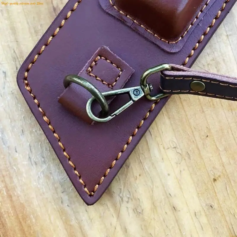 Cubierta portátil cuero cortador recto 203f para bolso almacenamiento aire libre cortador fijo