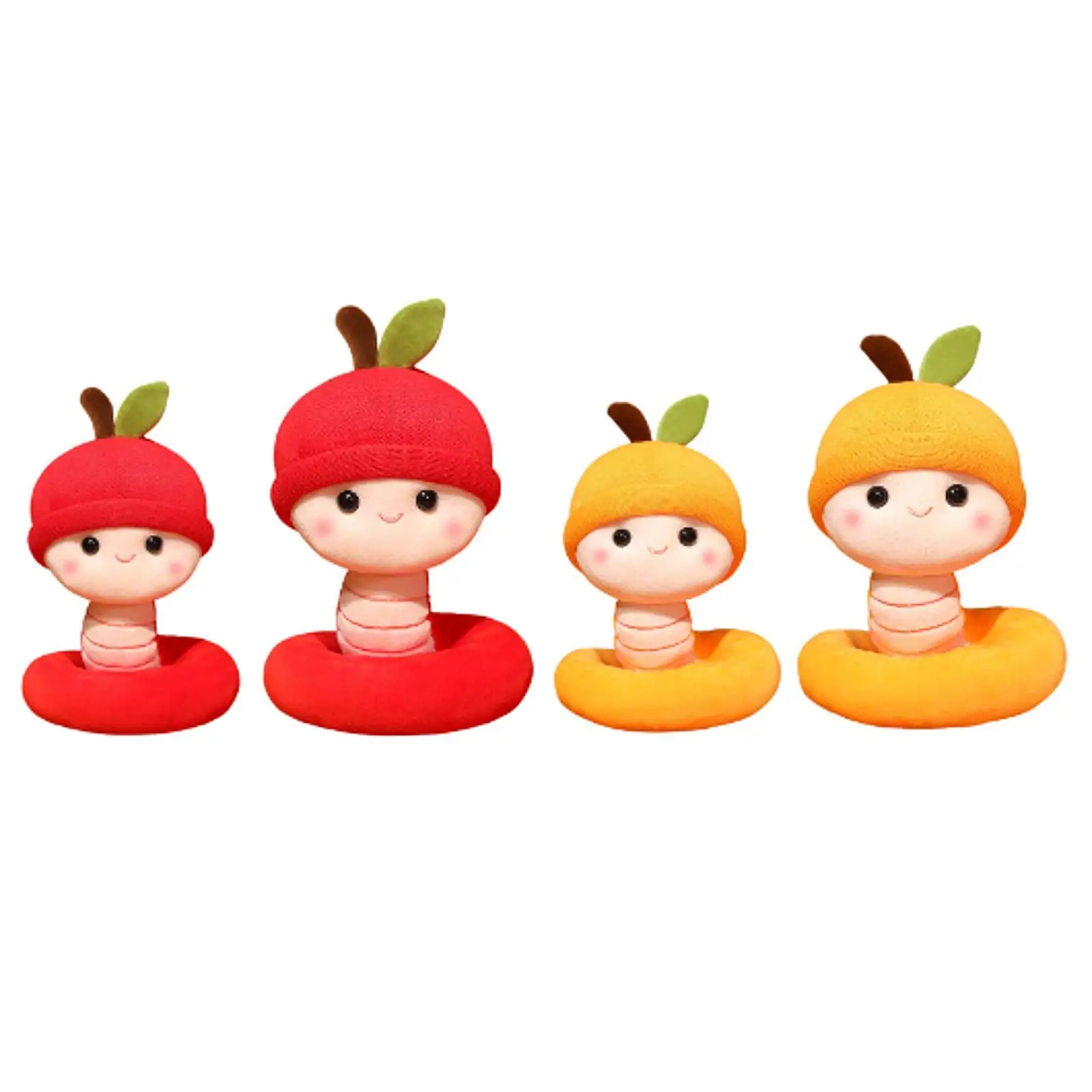 Año de serpiente juguete de peluche abrazando almohada de felpa muñeca de peluche decorativa 2025 chino