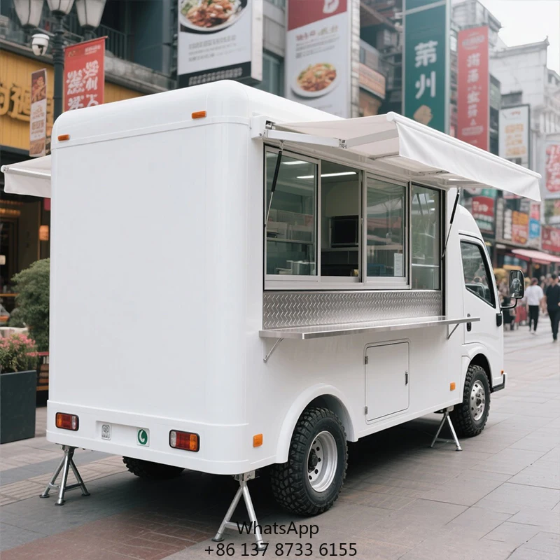 Multi-functional Mobile Dining Car Ice Cream Pizza Food Cart Beer Sales Food Truck Customized Trailer