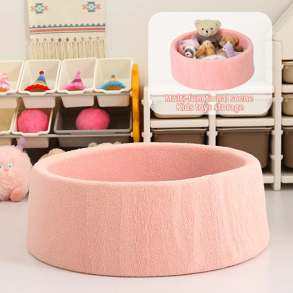 

90cm Thick Sponge Ball Pit Velvet fabric Washable Large Playpen Ball Pool for Toddlers Indoor and Outdoor Play and Kids Gift