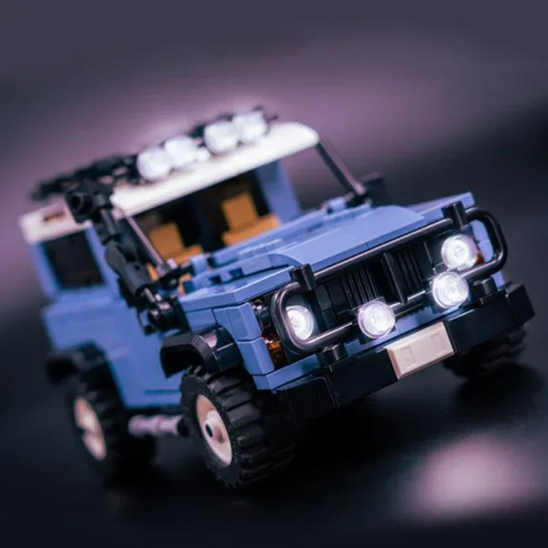 Modelo de carro urbano moc tijolos de construção clássico veículo off-road defender 90 tecnologia blocos presentes brinquedos de natal conjuntos diy montagem