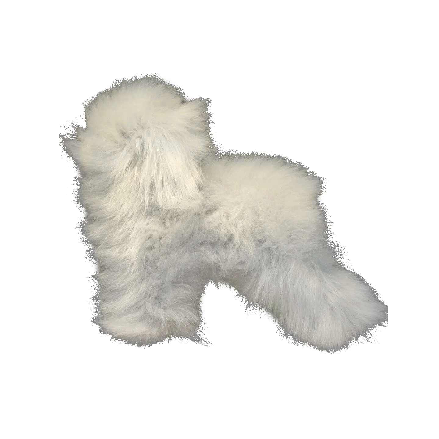 

RMD-22B2 Teddy Bear Full Body Coat Dog Hair Grey Dog Fur Wig for Grooming Practice School Replacement Hair for Model Dog