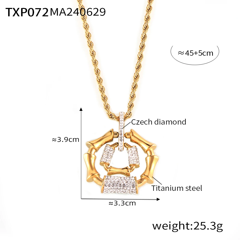 المرأة الفاخرة حجر الراين مطعمة غير النظامية قلادة قلادة الفولاذ المقاوم للصدأ مطلية بالذهب سوار مأدبة مجوهرات بسيطة اكسسوارات