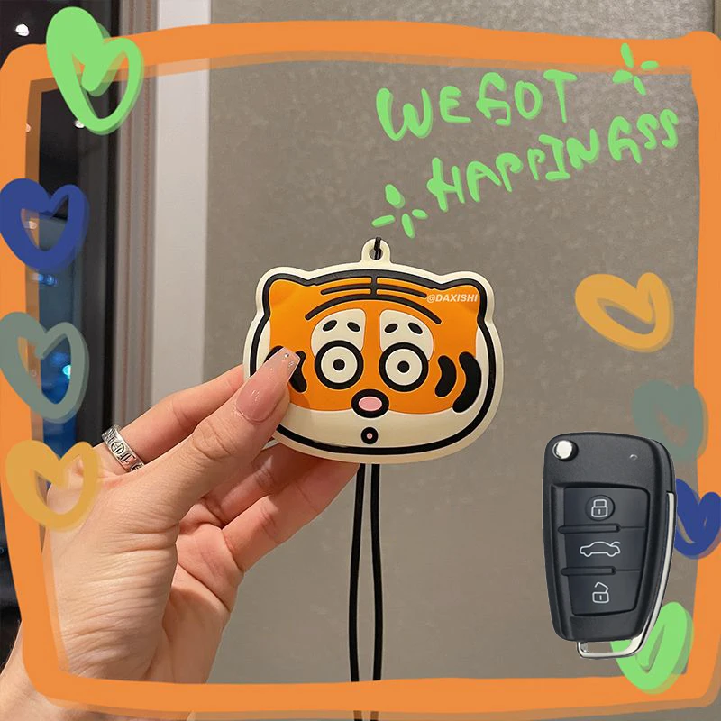 

Soft Silicone Tiger Flip Folding for Audi A6 A3 A4 A6L Q7 Q3 A8 TT 2 3 Button Car Key Case Cover Fob Protection Case Accessories