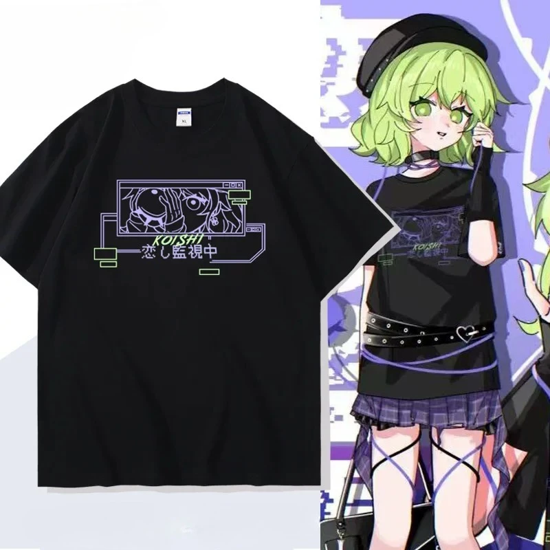 Touhou Project T-Shirt Touhou Hero of Ice Fairy Komeiji Koishi Same Short Sleeve T Shirt Aesthetic Graphics Tshirt Cotton Tees