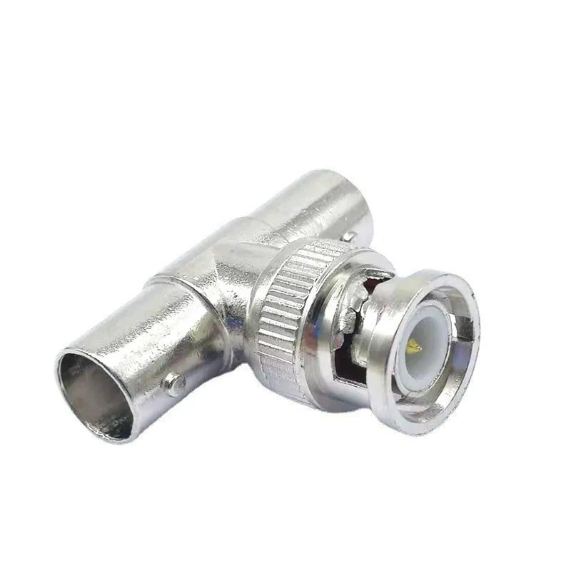 2/5/10pcs BNC T-type Connector Adapter Splitter Coupler 1 BNC Male To 2 BNC Female Video CCTV Jack Plug Transmission Cables C5