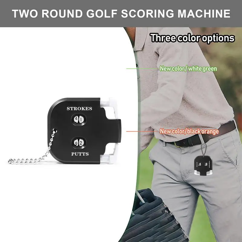 Mini Golf Shot Count Strokes Putt Score Counter Two Digits Scoring Keeper With Key Chain Golf Accessories Golf Training Aid