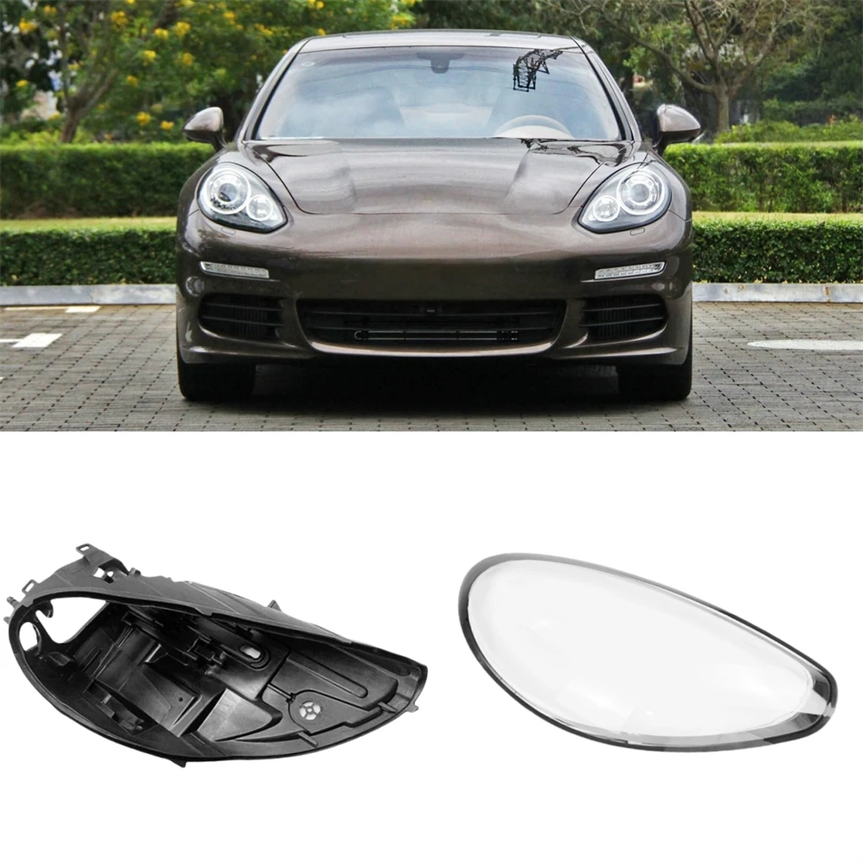 For Porsche Panamera 2014 2015 2016 Car Replacement Parts Base Head Lamp Shell Back Casing Lights Cover
