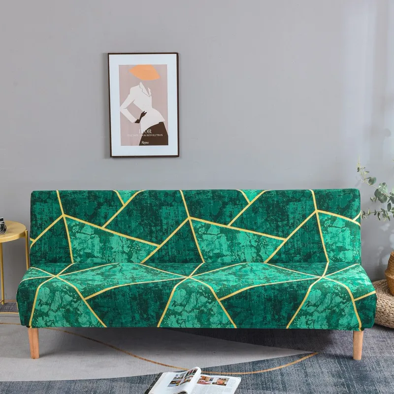 2024 new style folding sofa bed cover sofa covers spandex stretchdouble seat cover slipcovers for living room geometric print