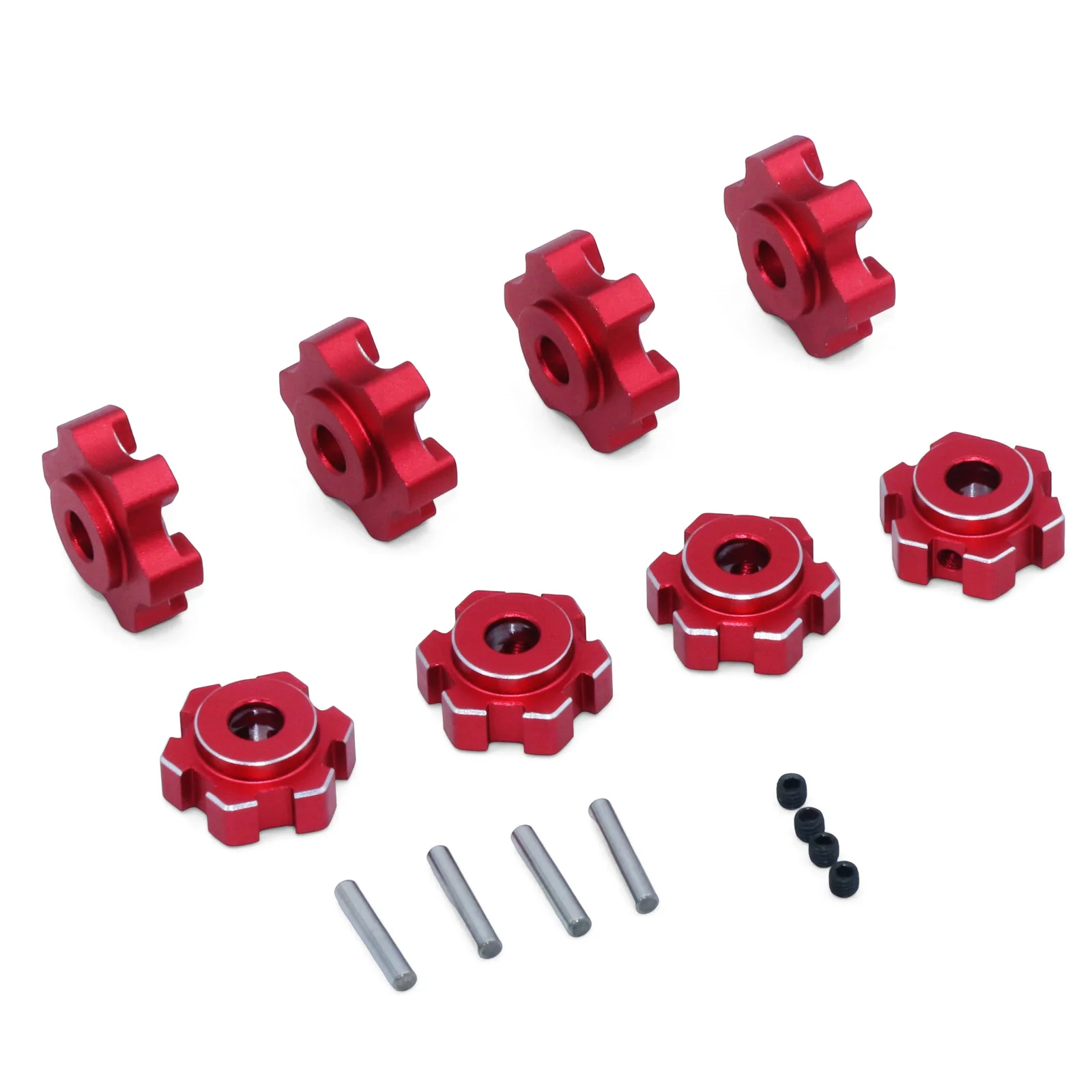 

Rc 1/10 Traxxas Maxx Metal Wheel Hub Upgrade Parts 17mm Spline Hexagonal Wheel Axle Fit 8956 High Strength Anti-Skid Modification Kit