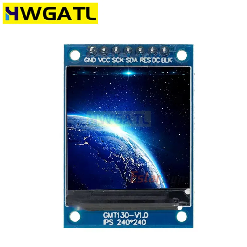 TFT Display 0.96 1.3 1.77 1.8 inch IPS 7P SPI HD 65K Full Color LCD Module ST7735 / ST7789 Drive IC 80*160 240*240 (Not OLED)