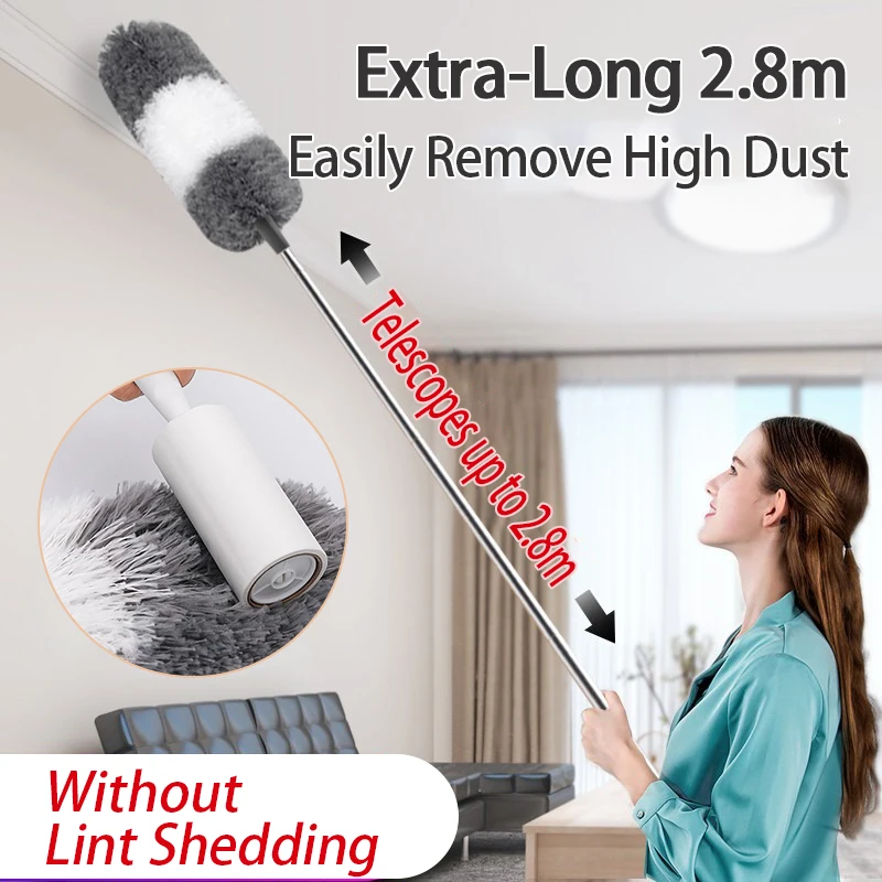 Microfiber Extendable Duster Retractable Duster Brush Gap Dust Tools Household Cleaning Tools Dust Brush For Home CCD001
