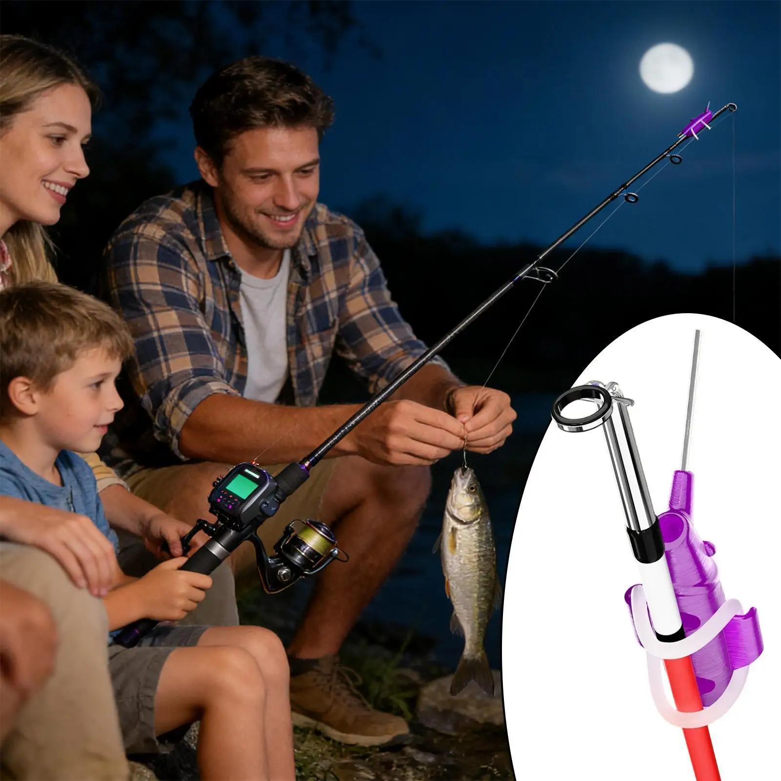 Bite Alarms for Fishing Poles Angling Pole Alert Light LED Fishing Bite Alert Night Fishing Float Bite Alert for Anglers view 5