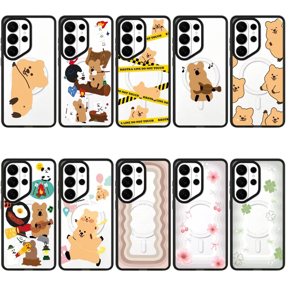 6071722 Acrylic Case for Samsung Galaxy S26 S25 S24 S23 Ultra S26U S24+ S25+ S26 Plus Protective Case