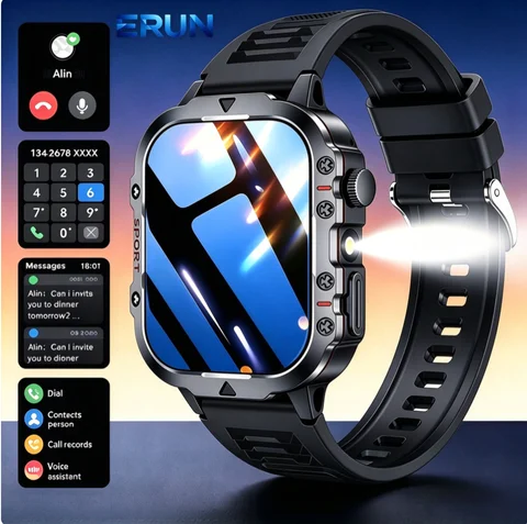 Outdoor Sports Fitness Smart Watch for Unisex, Tracker with Bluetooth Dial & Answer Calls, Calculator, Calendar, Call & Text Notifications, Step Tracker, Weather, Multiple Sports Modes, Gift for Active Users