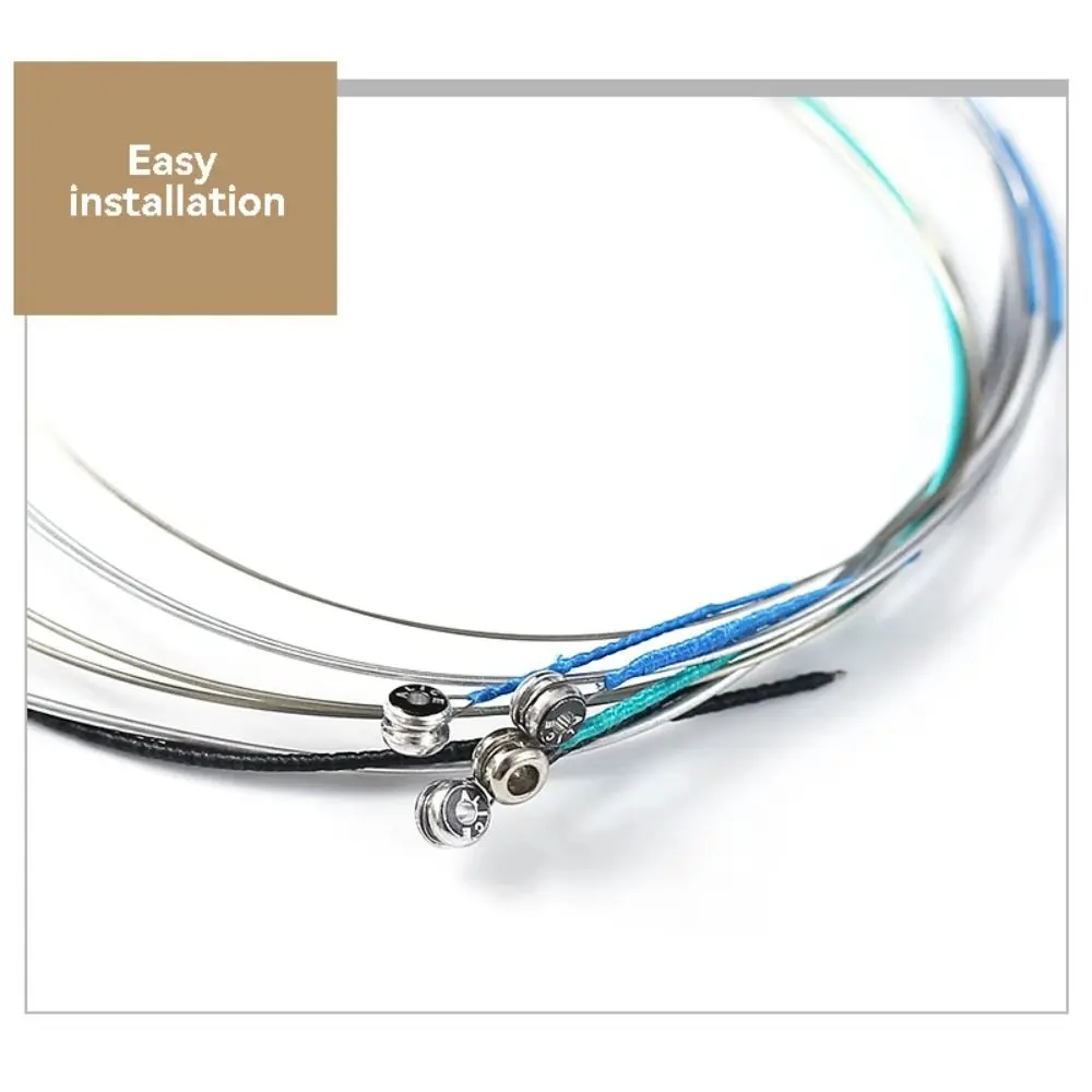 Picture 6: 4/4 3/4 1/2 1/4 1/8 A703 Violin Strings Replacement Nickel String Fiddle String Winding E A D G Strings Violin Strings Concert