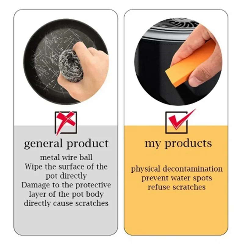 2025 Trendeasy Limescale Eraser Bathroom Glass Rust Remover Rubber Household Kitchen Cleaning Tools Kitchen Scale And Rust Brush