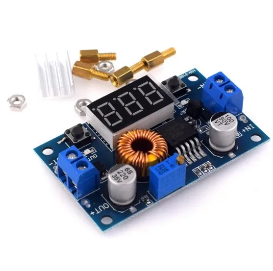 

5A 75W XL4015 DC-DC Converter Adjustable Step-Down Module 4.0-38V to 1.25V-36V DIY Adjustable Power Supply