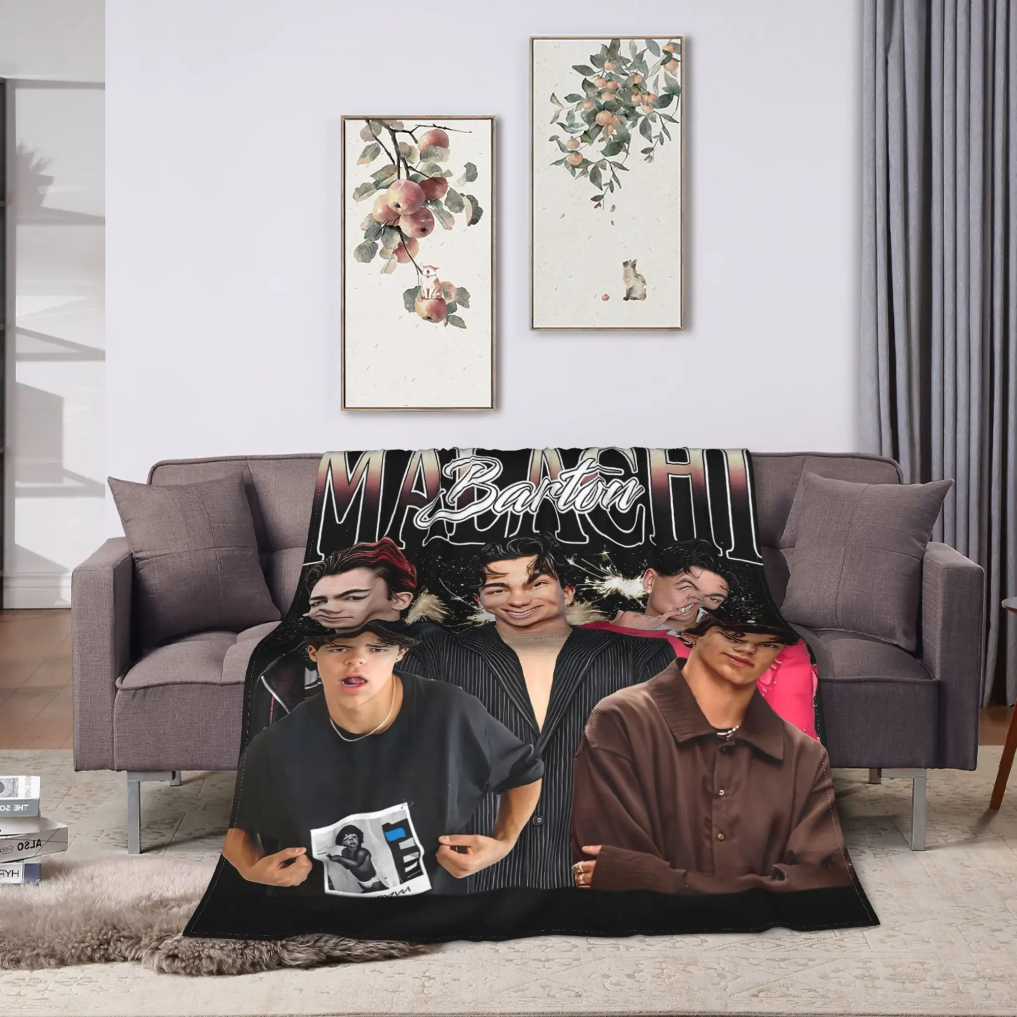 Love Malachi Barton American 2025 Flannel Blanket Warm Soft Bedding Throws for Home Decor Picnic Fluffy Bedspread Sofa Bed Cover