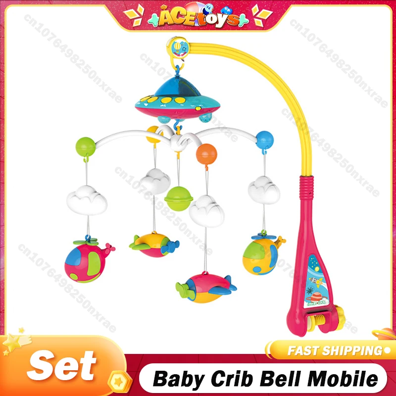 Babybedje Bel Mobiele Rammelaar Speelgoed voor 0-72M Baby Roterende Muzikale Projector Nachtlampje Bed Speelgoed Peuters educatieve Geschenken Set