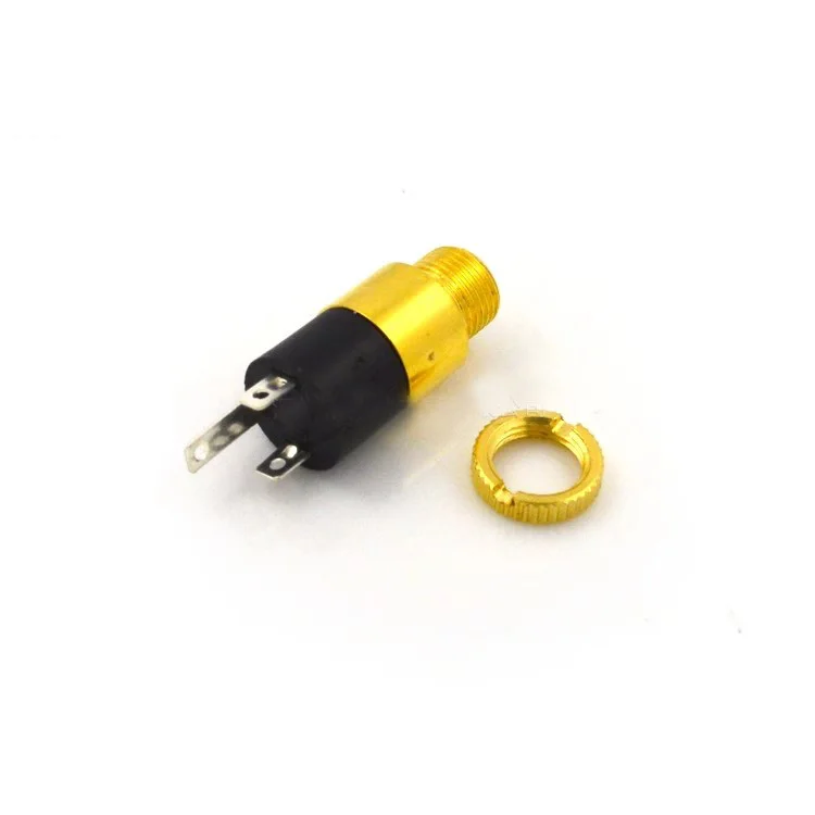 3.5 All brazed wire headphone socket PJ-392 Gold/Silver plated vertical 3.5mm Audio with screws