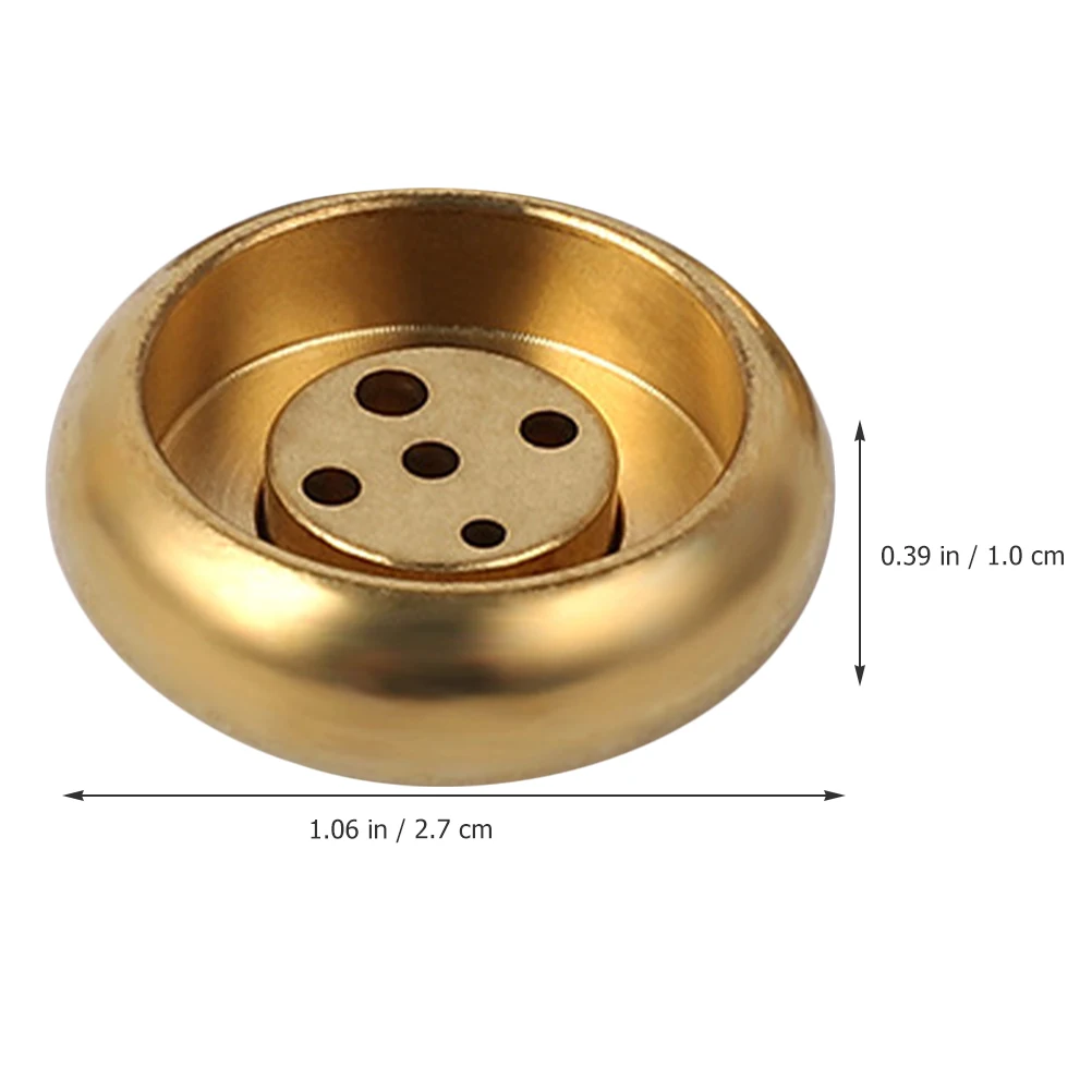 

Drum Shaped Incense Burner 5 Holes Brass Stable Fresh Air Pleasant Mind Zen Design Decoration Living Room Bedroom Office