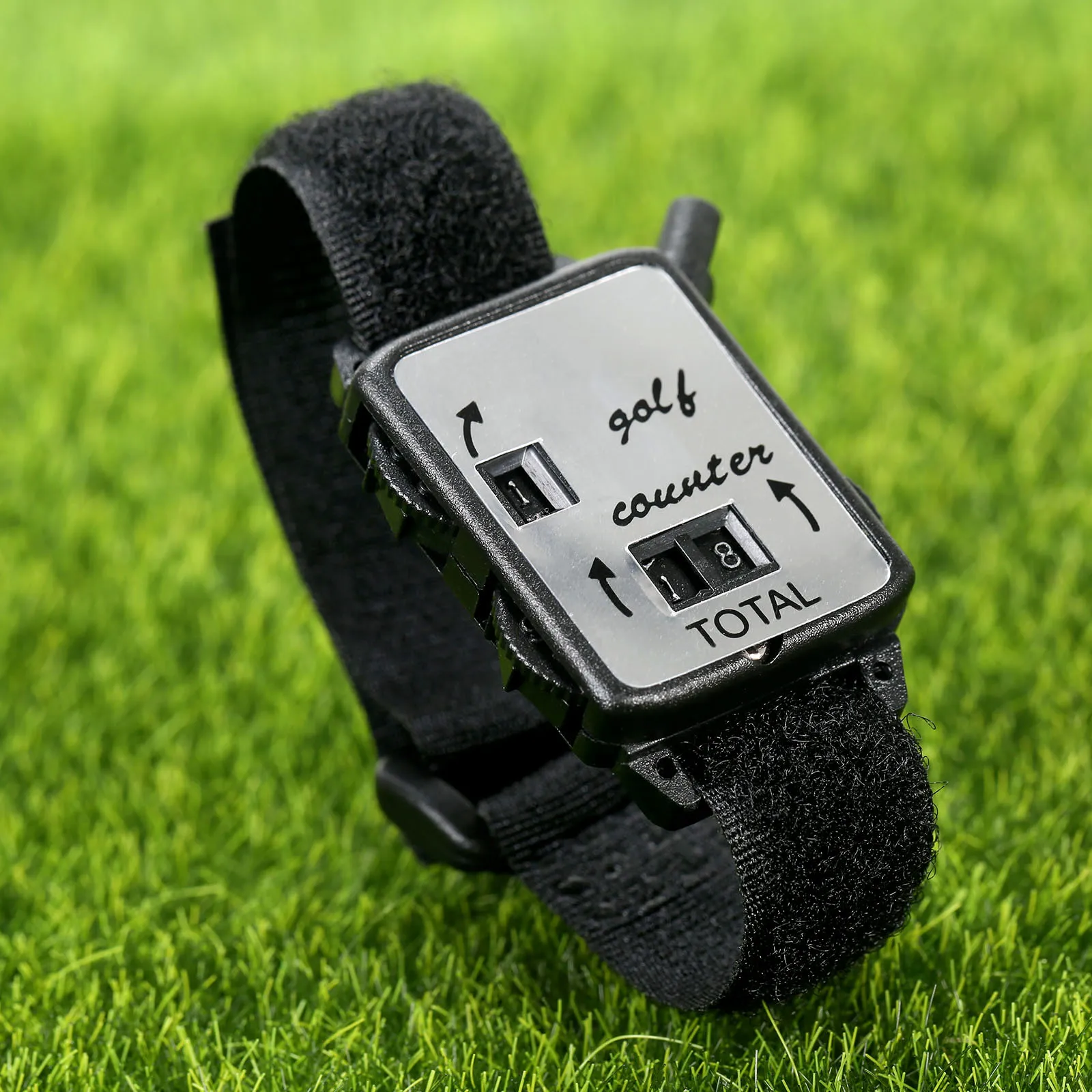 Mini Golf Club Stroke Score Keeper Counter Watch, contador de disparos Putt con pulsera, ayudas de entrenamiento de Golf, accesorios de Golf, negro, 1Pc