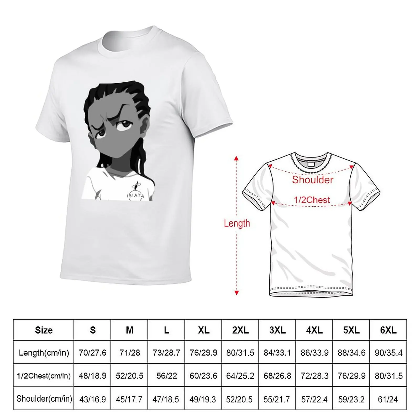 The Boondocks - Riley Freeman T-Shirt Casual Lightweight Short Sleeve Top