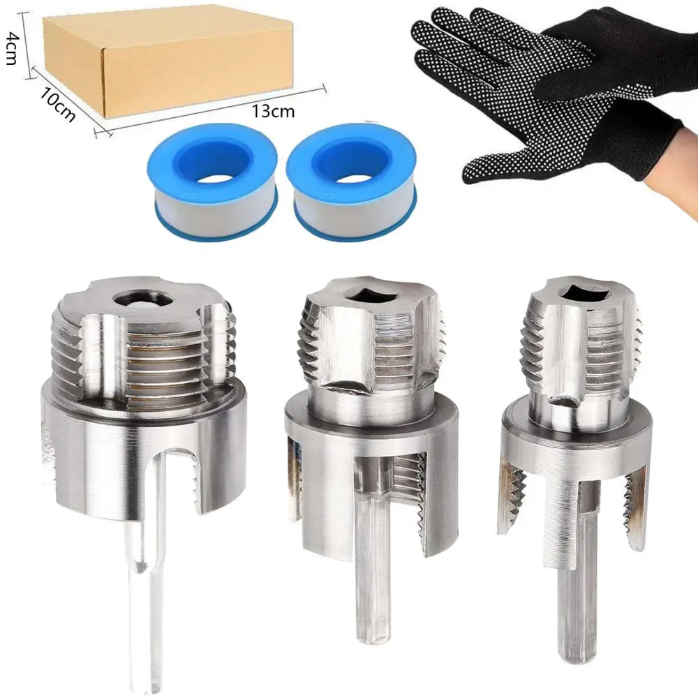 Durable Carbon Steel Pipe Threader Integrated Manual Die For PPR Water Pipes Plumbing Repair Fitting Installation Tool Set