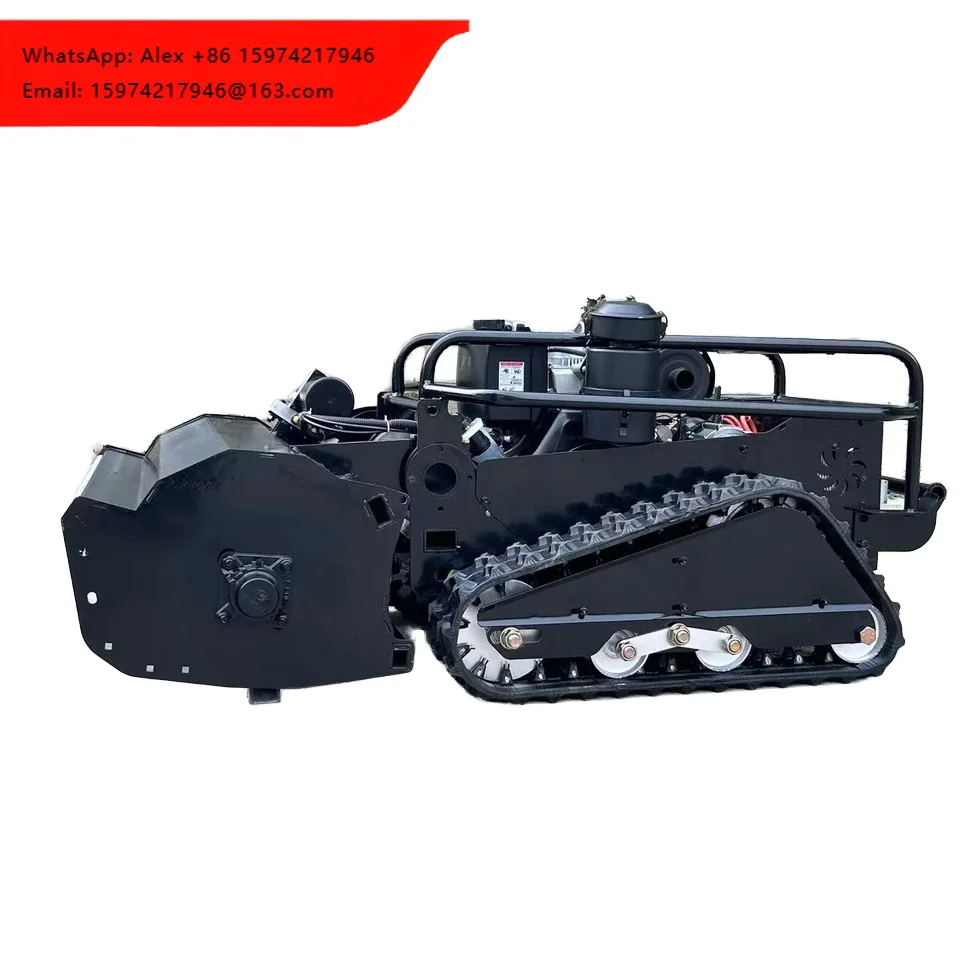 New All-terrain Agricultural Lawn Mower Tracked Remote Control Lawn Mower