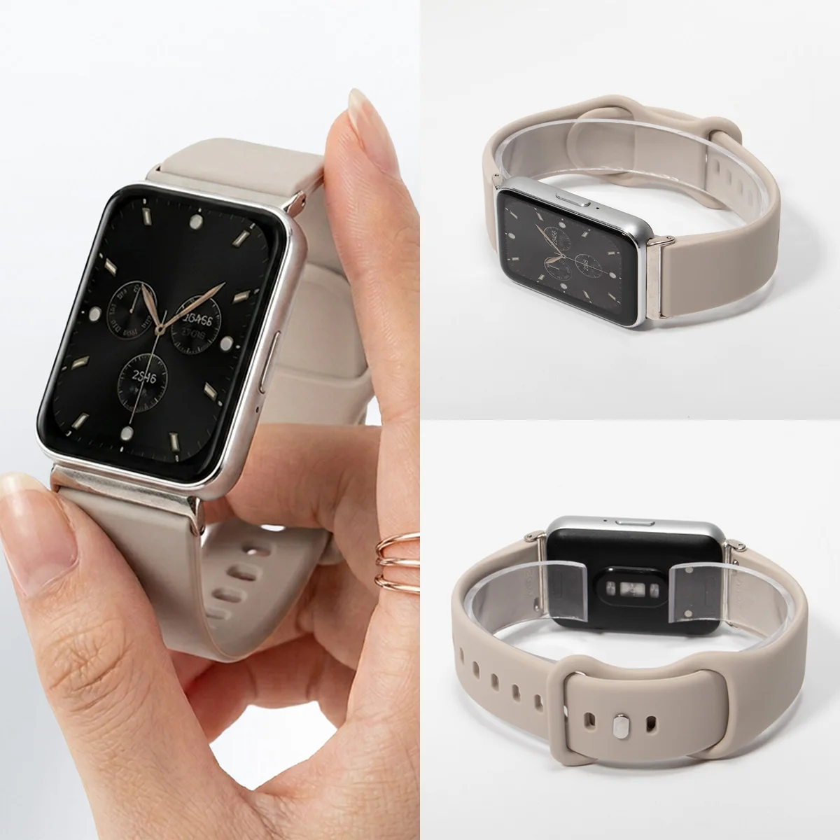 Solid Color Silicone Band for Samsung Galaxy Watch Fit 3 Soft Sports Loop Strap for Galaxy Watch Fit 3 Replacement Band Correa