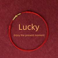 Fashion Simple Lucky Red Bracelets for Women and Men Handmade String Rope Infinity Koi Adjustable Bracelet Wealth Jewelry Gift