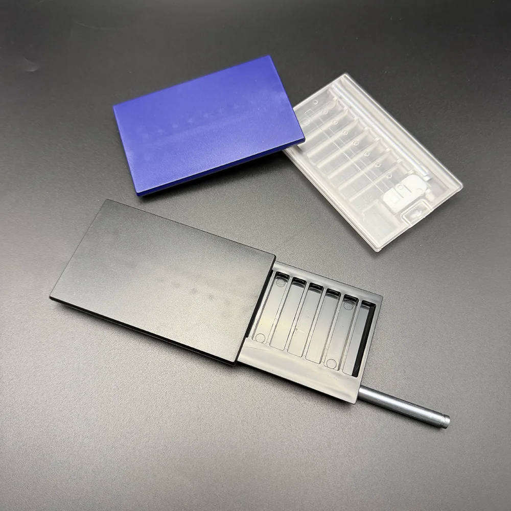 Acrylic Smoking Storage Box with Sild Lid Aluminum Straw Portable Size Cigarette Wallet Rolling Tobacco Case