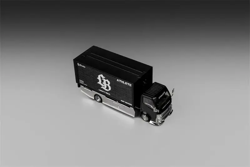 Micro Turbo 1:64 300 Series Custom Gull Wing Truck LB Black Limited999 Diecast Model Car