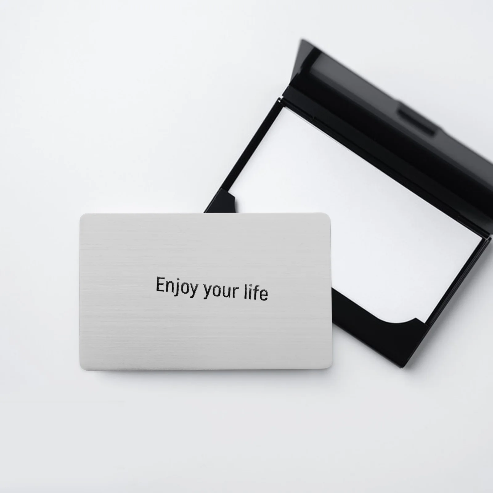 

Stainless Steel Business Card Engraved Metal Tags Engraving Board Blank Name Plate