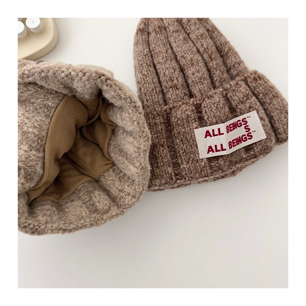 MILANCEL جديد الشتاء الاطفال متماسكة قبعة 2-6T لطيف التصحيح إلكتروني الفتيات رشاقته قبعة 4 ألوان أزياء الأطفال غطاء رأس دافئ