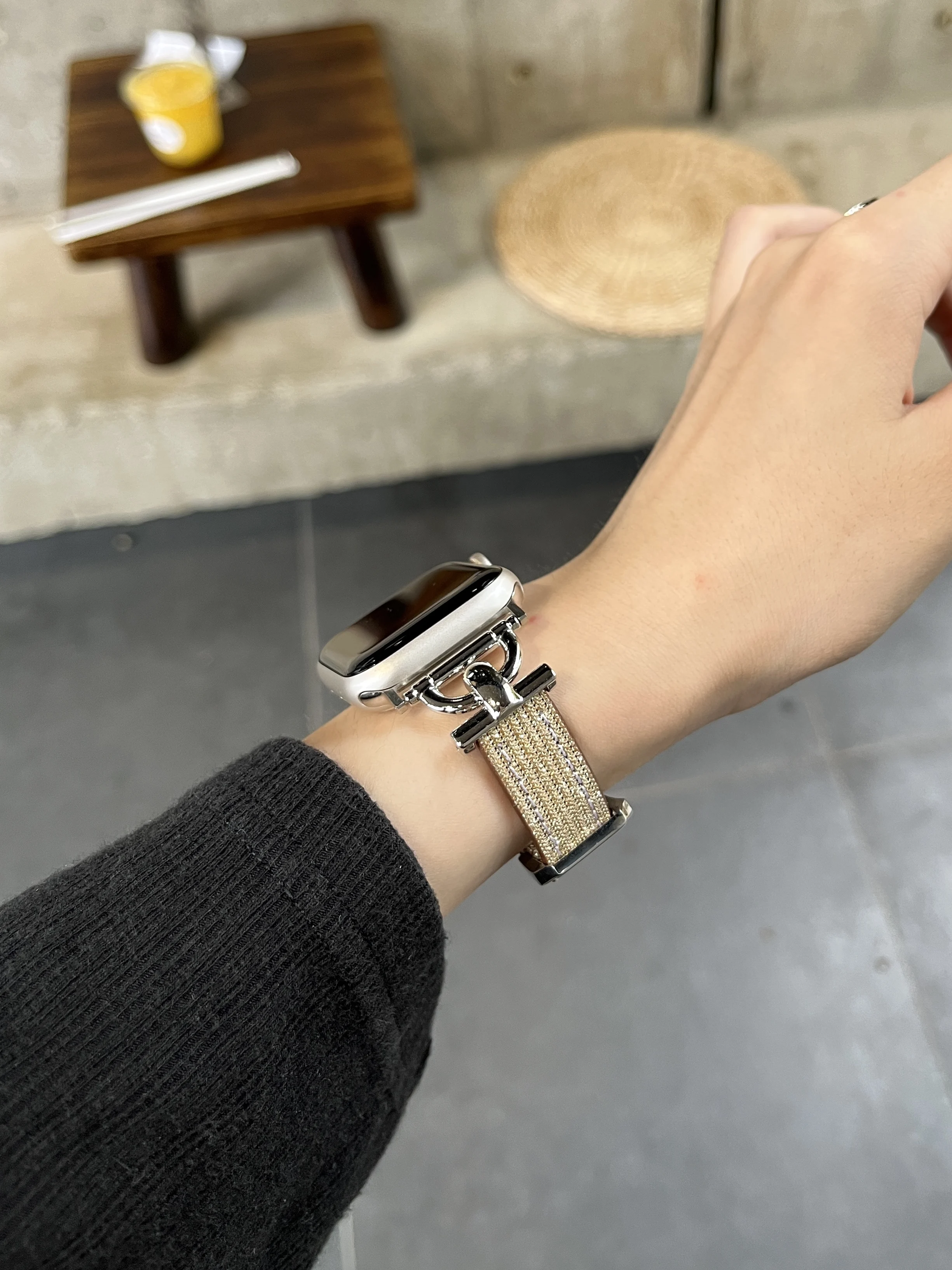 

Cloth Leather loop for Apple Watch Band For Women Correa for iwatch strap 40mm 41mm 42mm 45mm