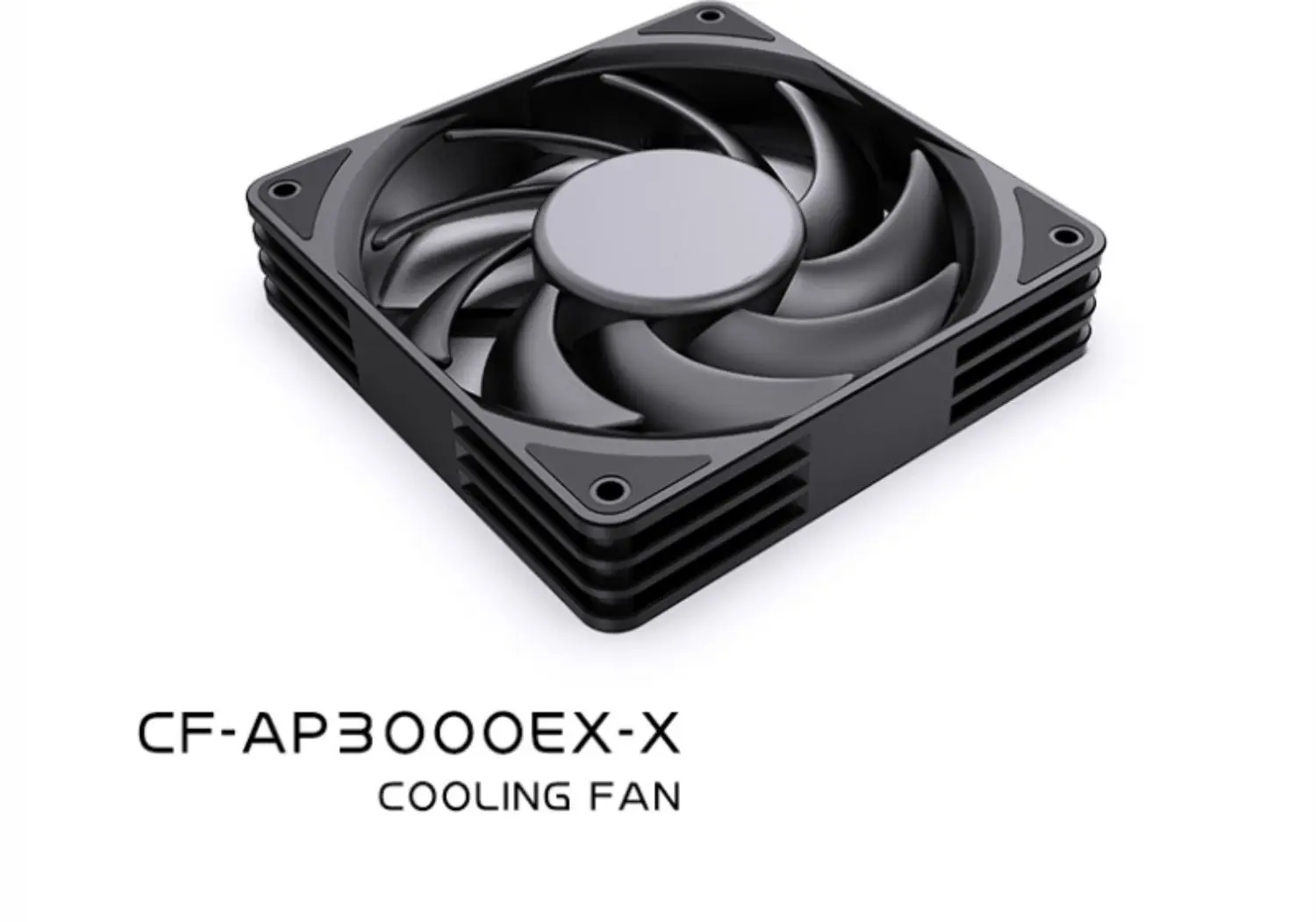 Bykski CF-AP3000EX-X Water Cooling Performance Fan Big Air Volume 101CFM 3000Rpm Dedicated for Server Cooling RBW Light