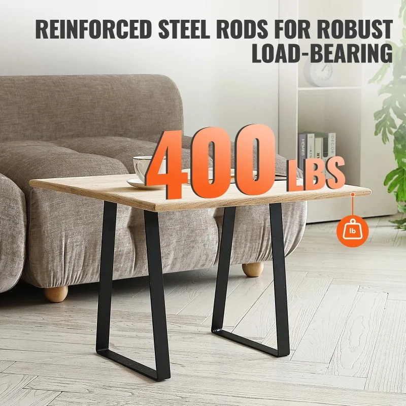 16inch Trapezoid Steel Table Legs Replacement Furniture Legs Set of 2 DIY Coffee Tables Desks Bench Night Stands Sofa