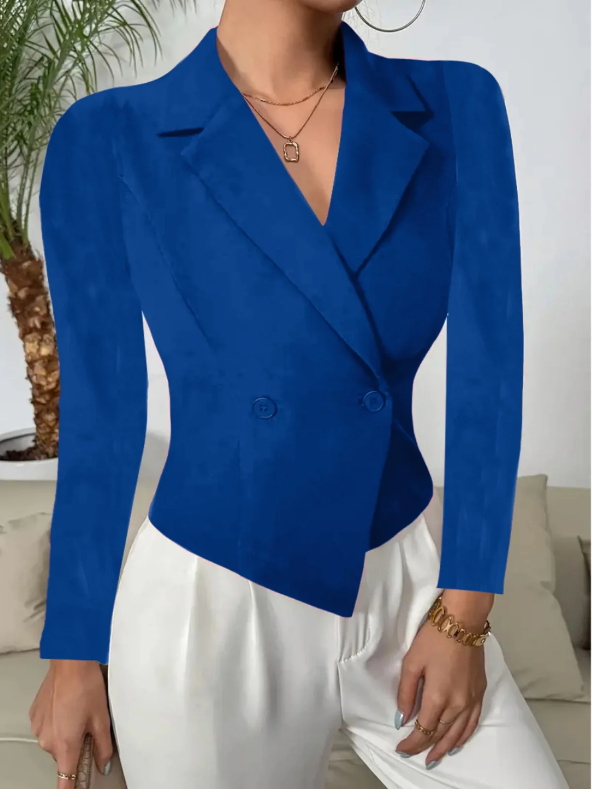 

Ele Profional Sle Faionable Slim Fit Outerwear Spring Autumn New Design Sensation Trendy Women's Busin Suit