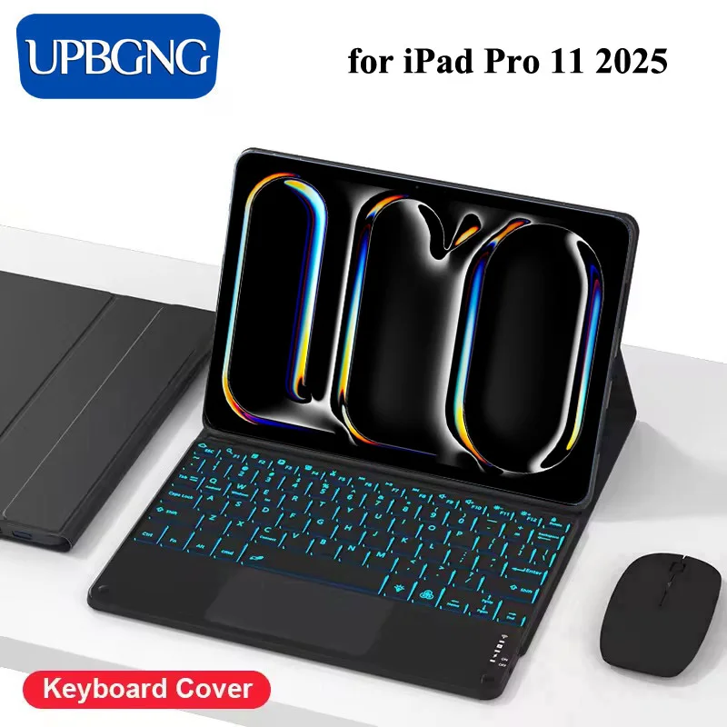 

Touch Backlight Keyboard Case for iPad Pro 11 2025 10th 11th Gen 10.9 inch Wireless Bluetooth Keyboard Cover for iPad Air 11 6 5