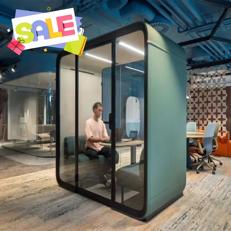 Customized Acoustic Noise Isolation Cabin Soundproof Office Booth Private Workspace Pod for Conference Call and Focus