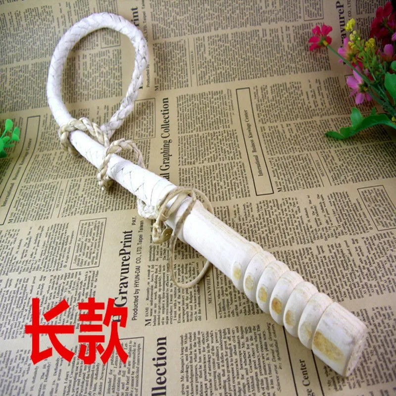 Genuine Leather Dog Training Whip for Working Dogs