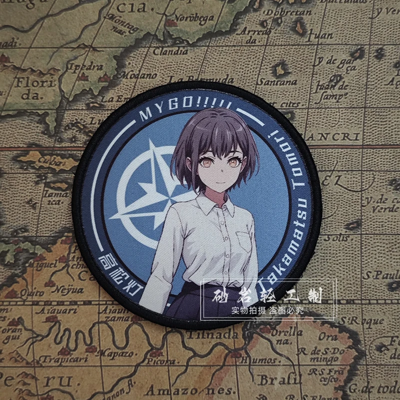 BanG Dream! It's MyGO Patches for Clothing Two-dimensional Girl Tomori Takamatsu Morale Armband Hook&Loop Badges on Backpack