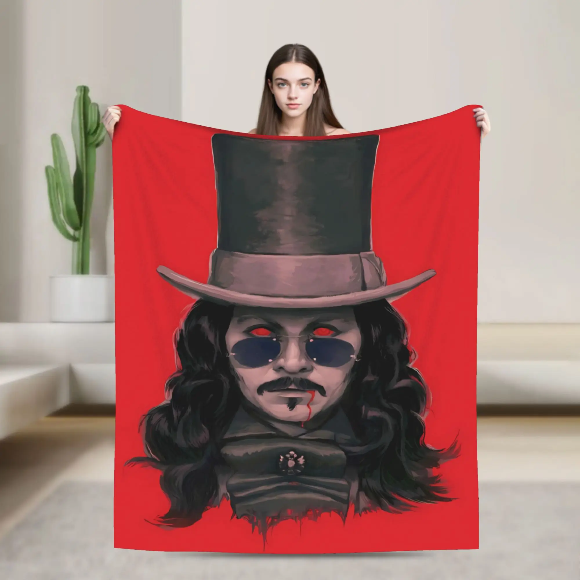 Bram Stoker's Dracula Blanket Quality Warm  Throw Blanket Spring Camping Living Room Fluffy Bedspread
