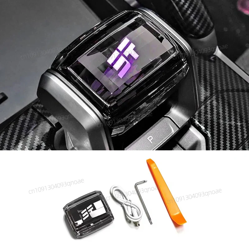 

For Chery Jetour Traveller T2 2023 2024 Car Crystal Handle Gear Shift Knob with LED Light Jetour T2 Accessories